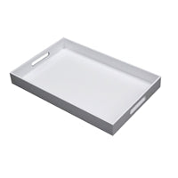 Small Rectangular White Lacquer Tray