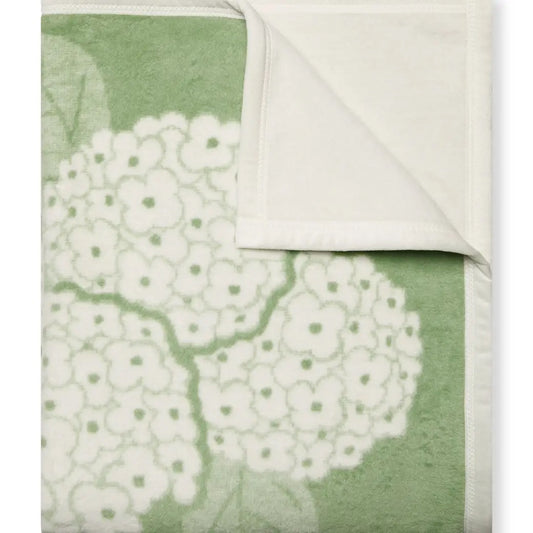Sage Hydrangea Blanket, 60" x 80"