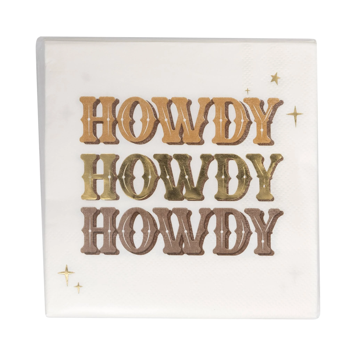 Cowboy Howdy Cocktail Napkin
