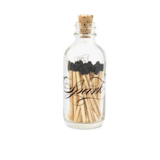 Mini Apothecary Match Bottle , Calligraphy