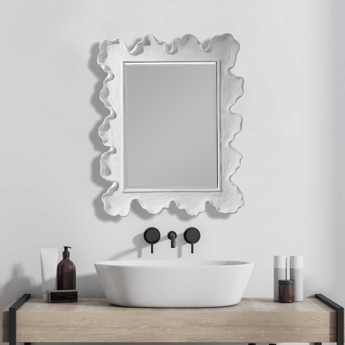 Sea Coral Mirror - White