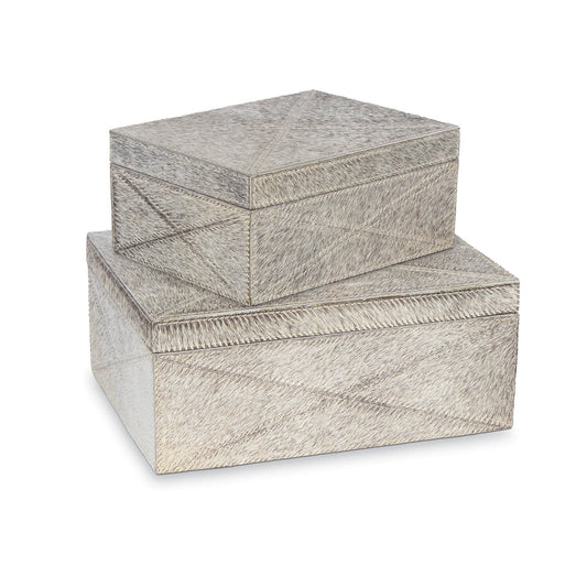 Andres Hair on Hide Box Side - Grey