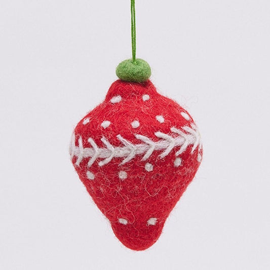 Red Bauble Felt Ornament