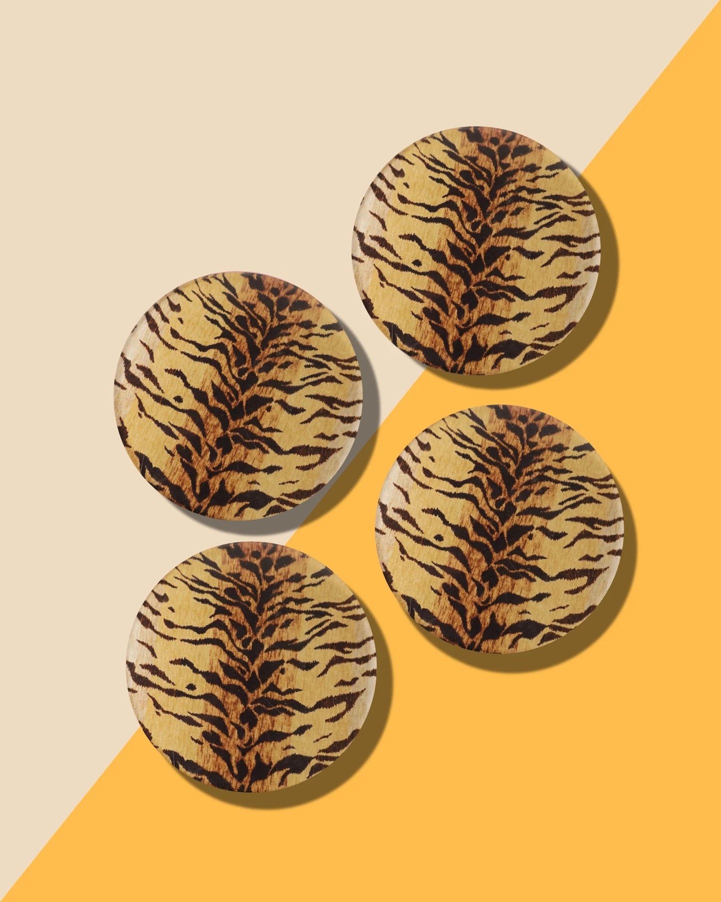 Bengal Print Coaster - Set of 2