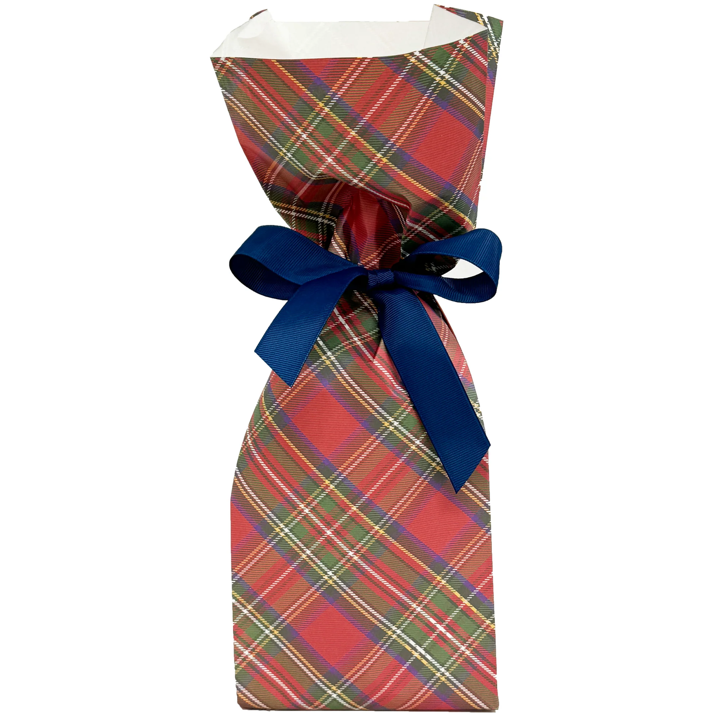 Paper Wine Bags - Tartan Plaid