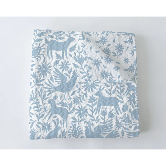 Piper Otomi in Blue Baby Blanket