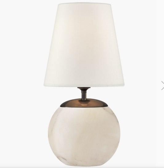 Terri 12' Cordless Accent Lamp in Alabaster