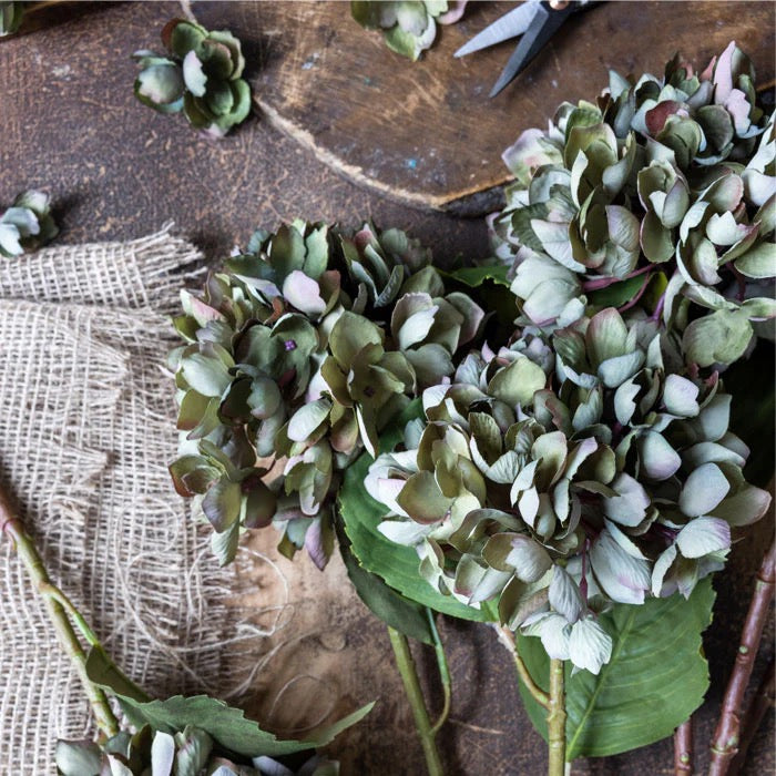 Faux Hydrangea Stem