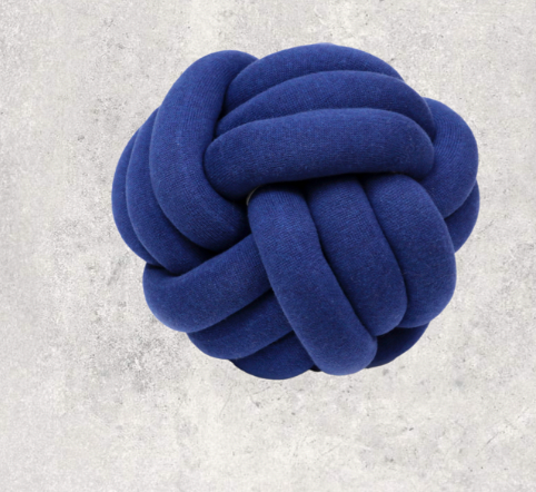 Blue Knot Pillow