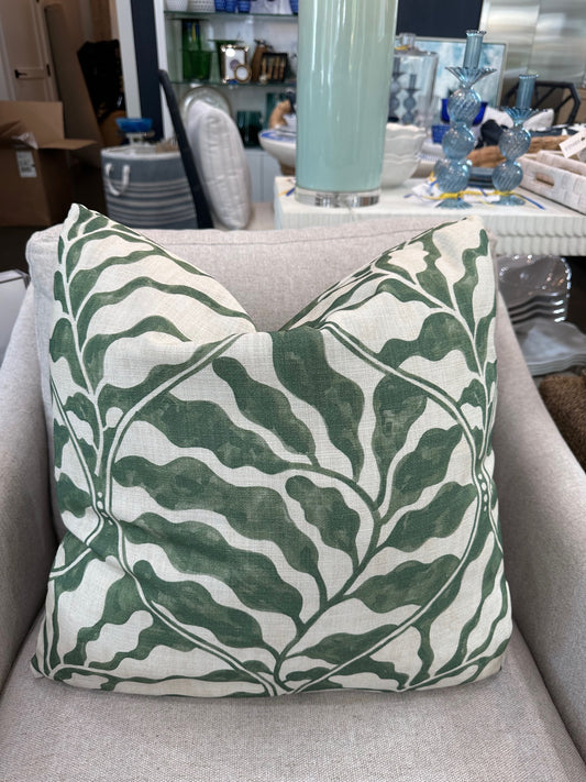 Custom 22" Pillow - Preen Emerald