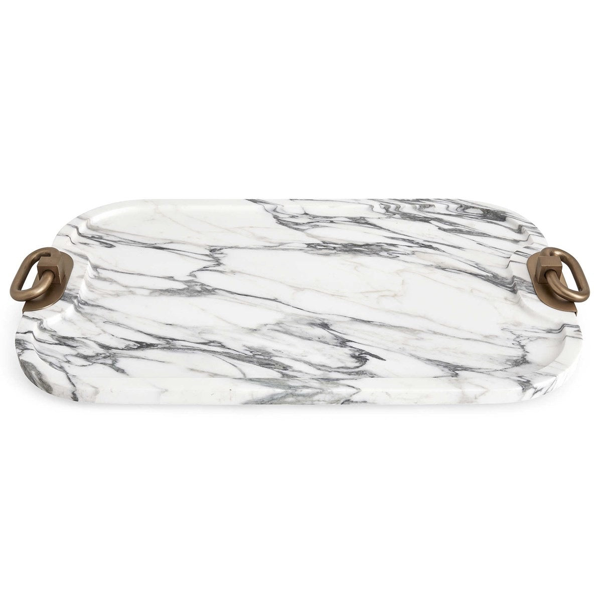 Hippodrome Tray Arabescato Marble