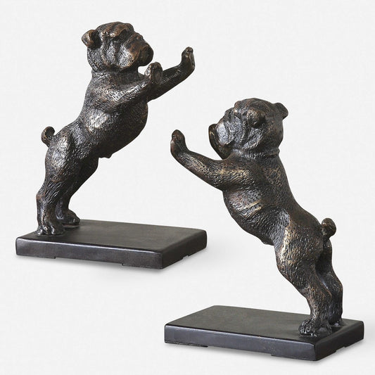 Bulldogs Bookends Set/2
