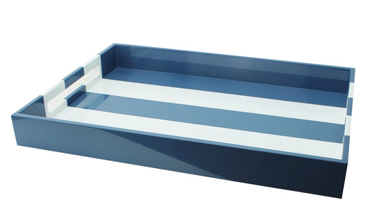 Denim Stripe Tray 16x22