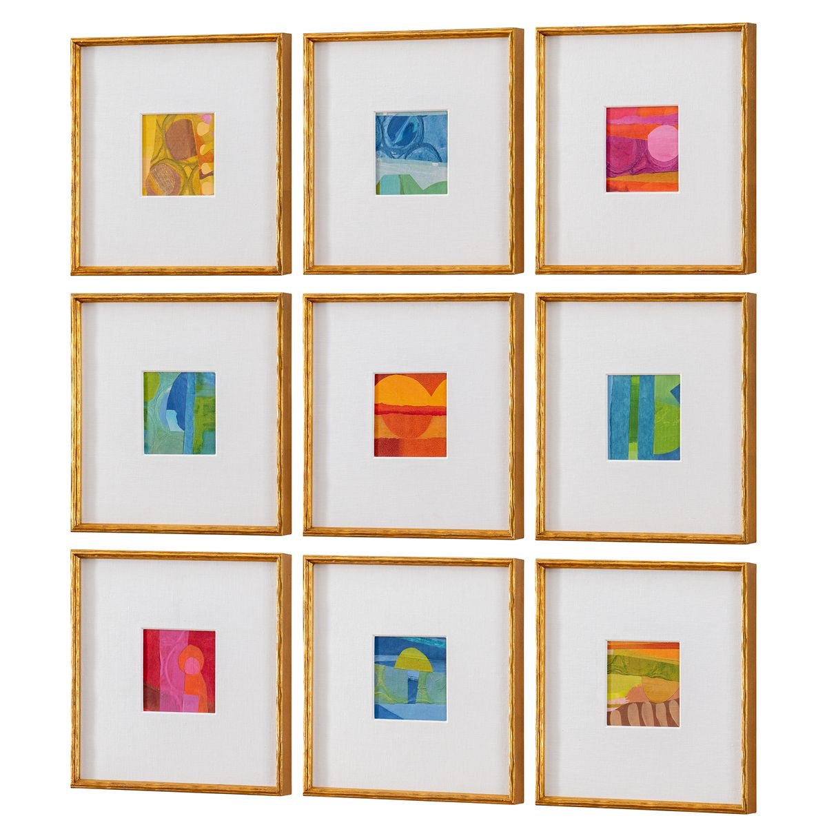 Petite Bijoux Framed Canvases - Brilliant, S/9