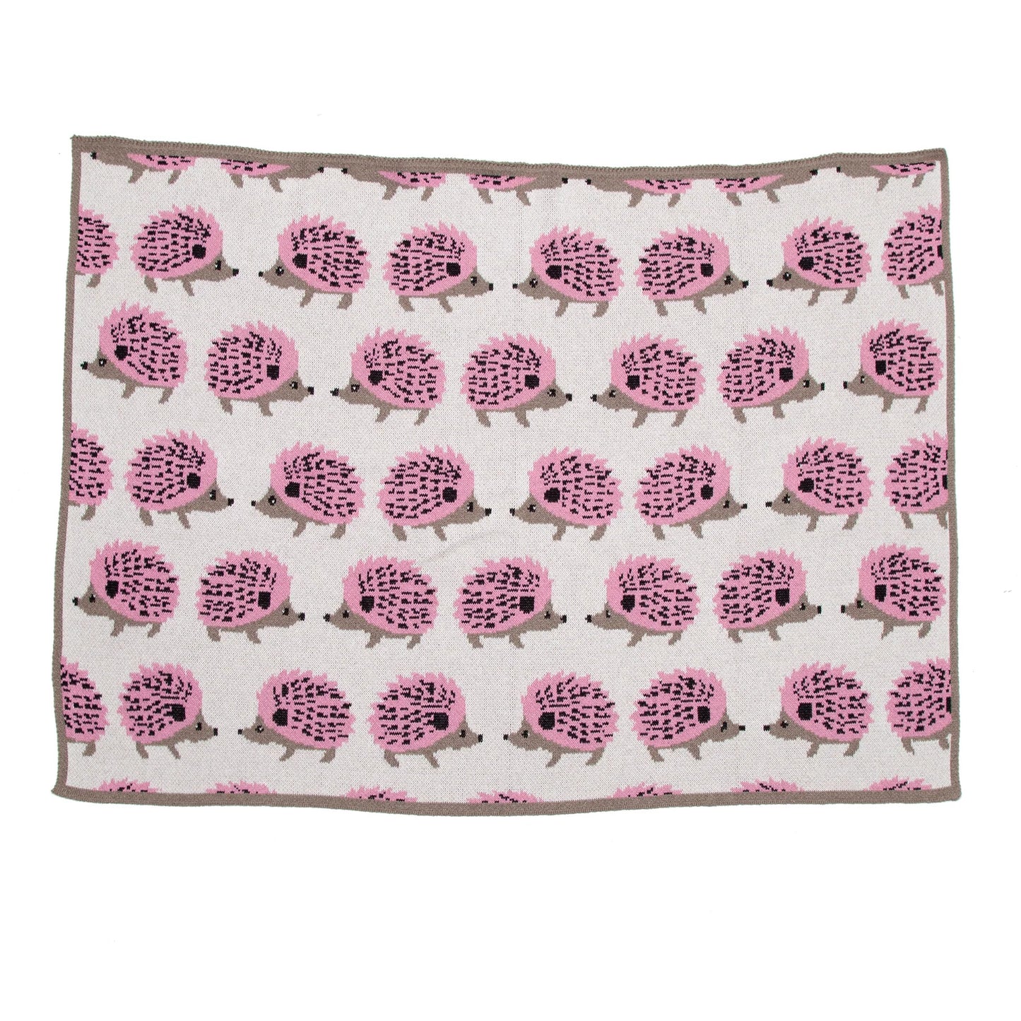 Baby Hedge Hog Throw - Petal Pink