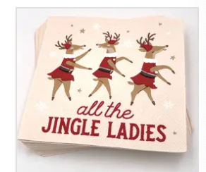 All the Jingle Ladies Cocktail Napkins