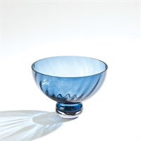 Ball Small Footed Bowl / Blue