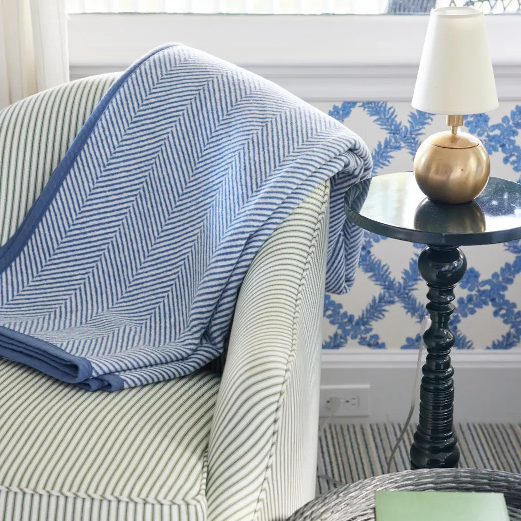 Harborview Family Size Herringbone Blanket, 90" x 90"