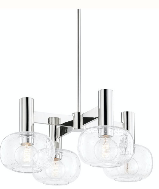 Harlow Chandelier - Polished Nickel