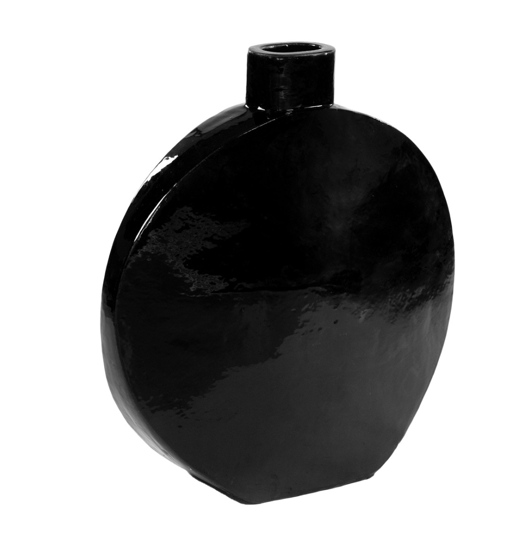 June Stone Vase - Black