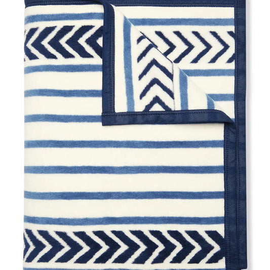 Bar Harbor Stripe Blanket, 60" x 80"