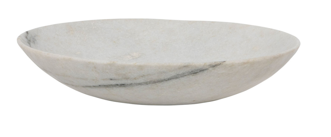 23.5" Round Rajnagar Marble Dish