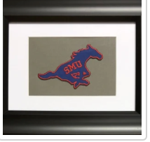 SMU Framed Vintage Patch