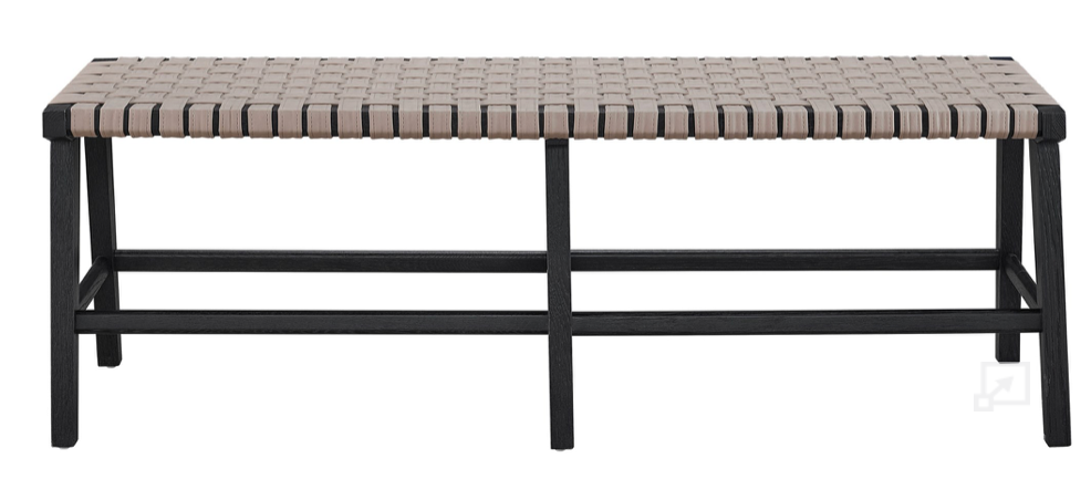 Harlyn Charcoal Bench