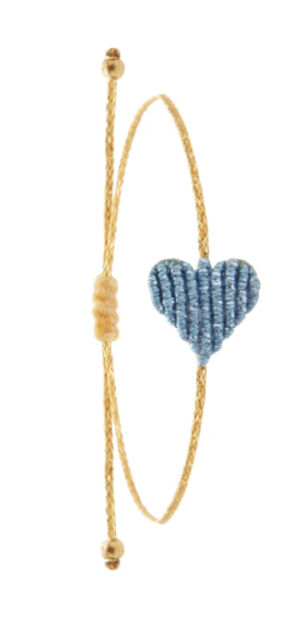 LoveBraceletMedLtBlGlitter