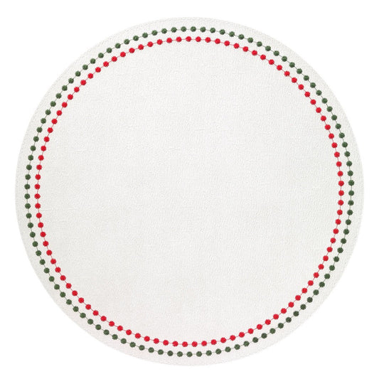 Pearl Easy Care Placemat - Set of 4 - Red/Green