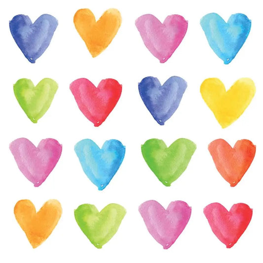 Bev - Aquarell Hearts Cocktail Napkins