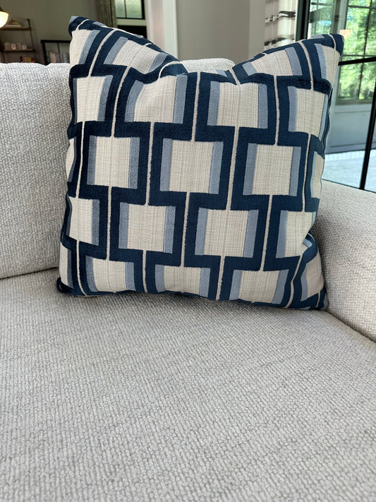 Wydham Indigo Pillow, 20" x 20"