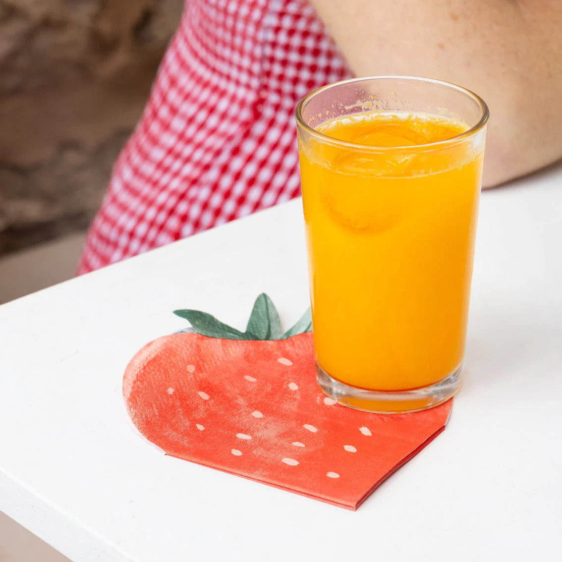 Bon Appetit Strawberry Shaped Paper Napkins