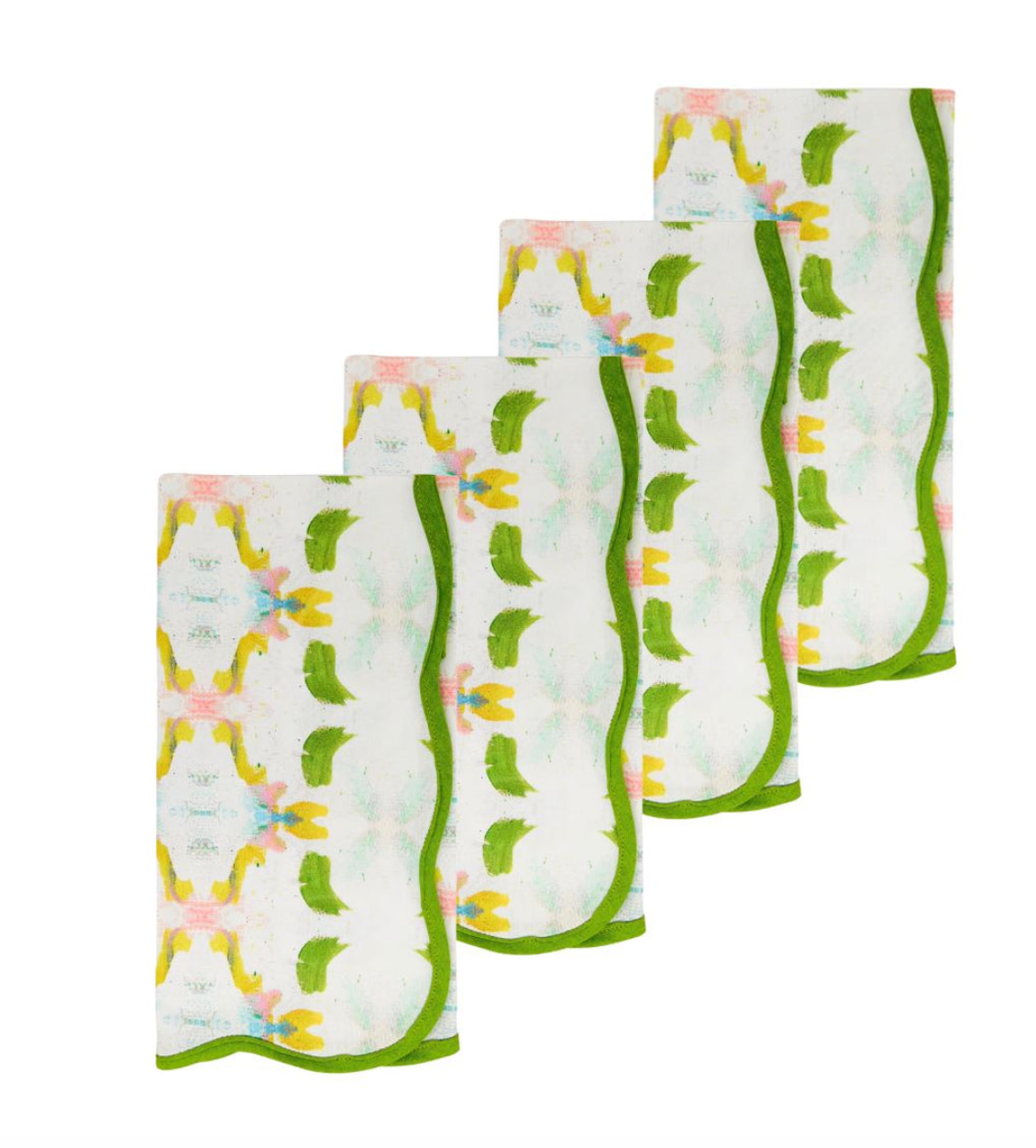 Dogwood Scalloped Dinner Napkins