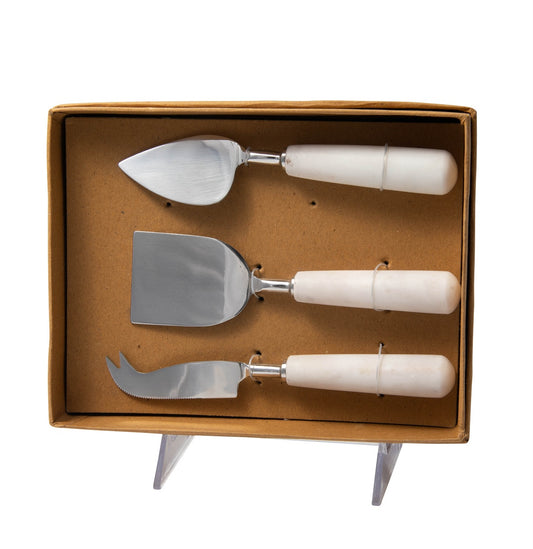Marble Cheese Knives, Set of 3