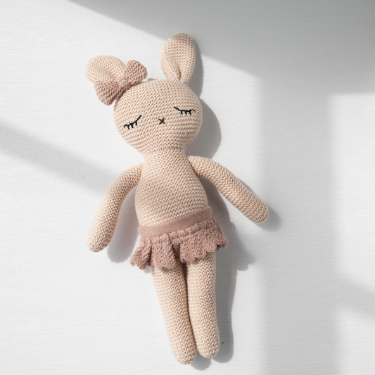 Bunny Tutu And Bow - Fawn