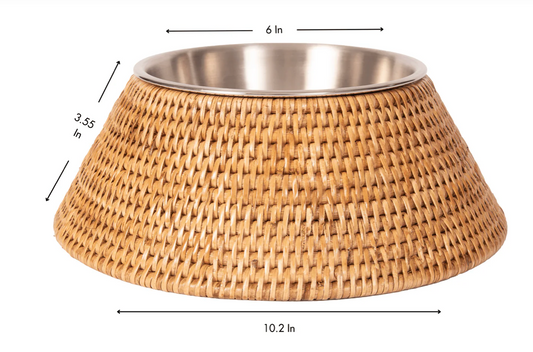 Pet Bowl with Removable Stainless-Steel Bowl