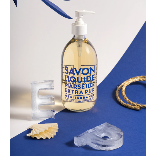 Mediterranean Sea Liquid Soap, 16.7 oz Glass