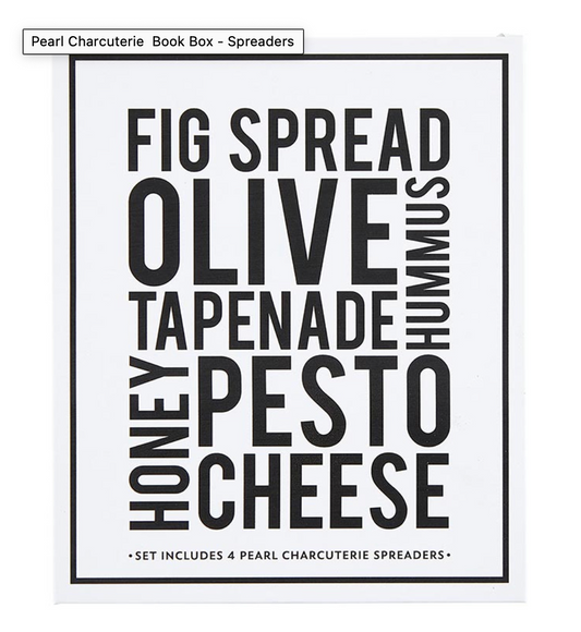 Pearl Charcuterie Spreaders Book Box