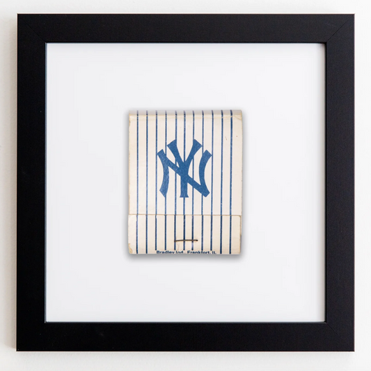 NY Yankees Framed Matchbook