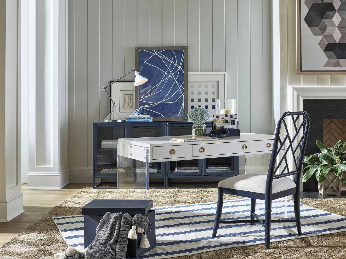 Hanalei Blue Side Chair