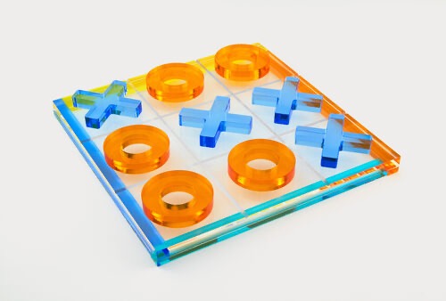 Acrylic Tic Tac Toe - Multi Color