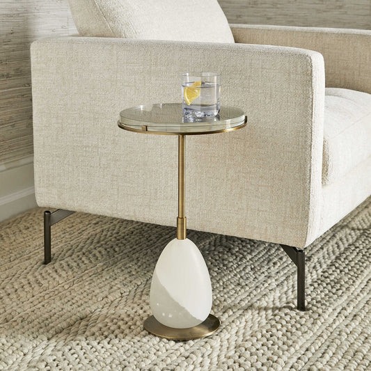 Alabaster Adjustable Accent Table