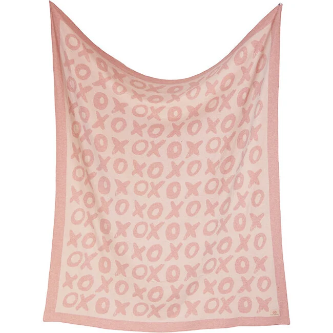 XOXO Pink Baby Blanket Set