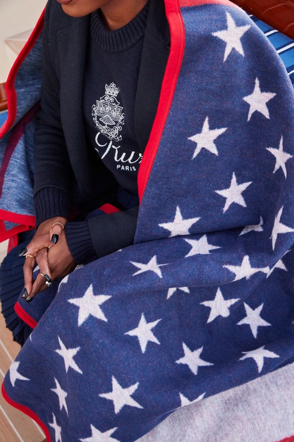 American Flag Blanket, 60" x 80"