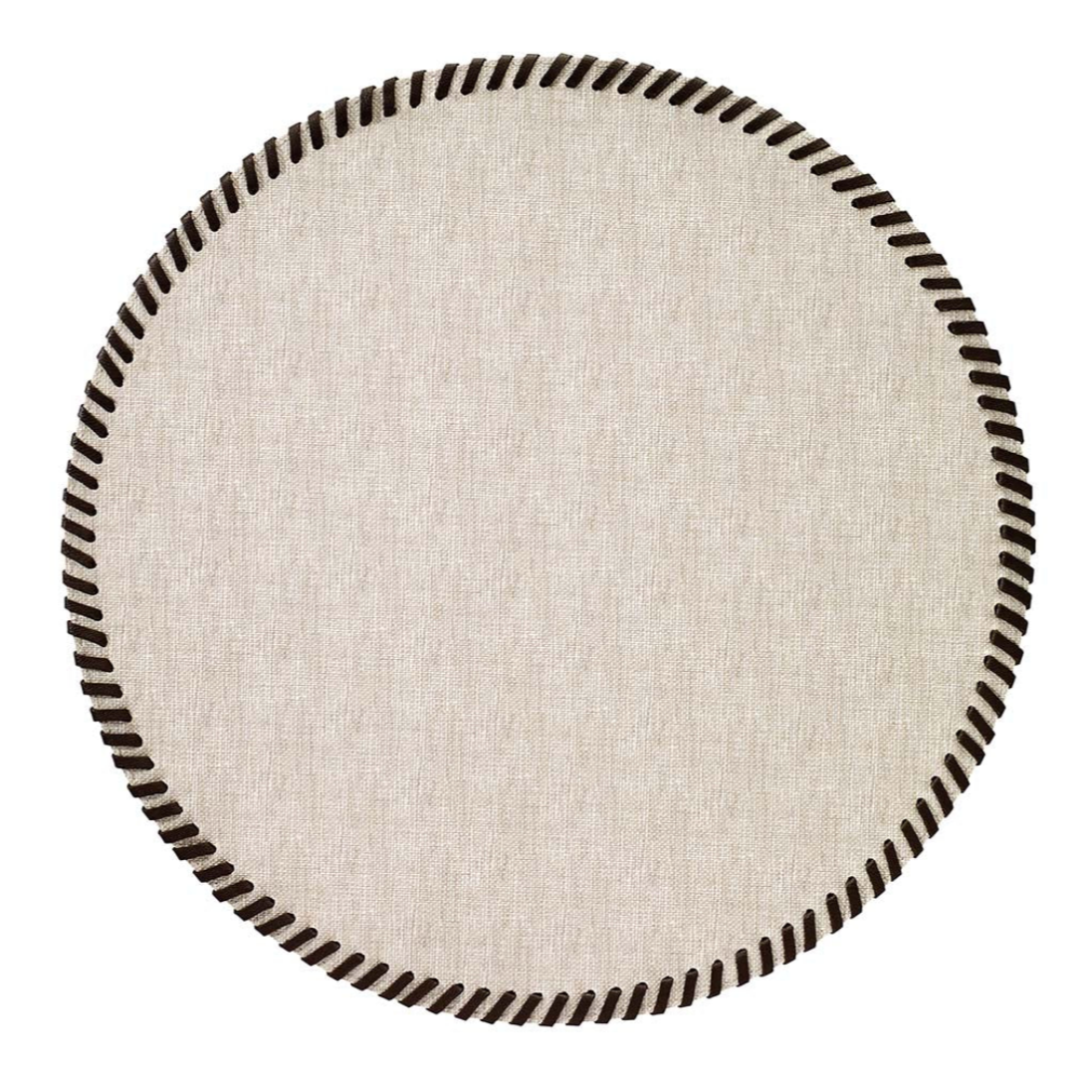 Whipstitch Placemats - Set of 4 - Beige
