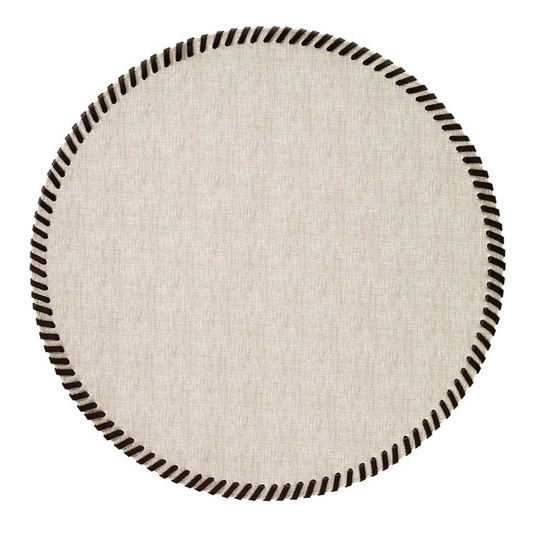 Whipstitch Placemats - Set of 4 - Beige