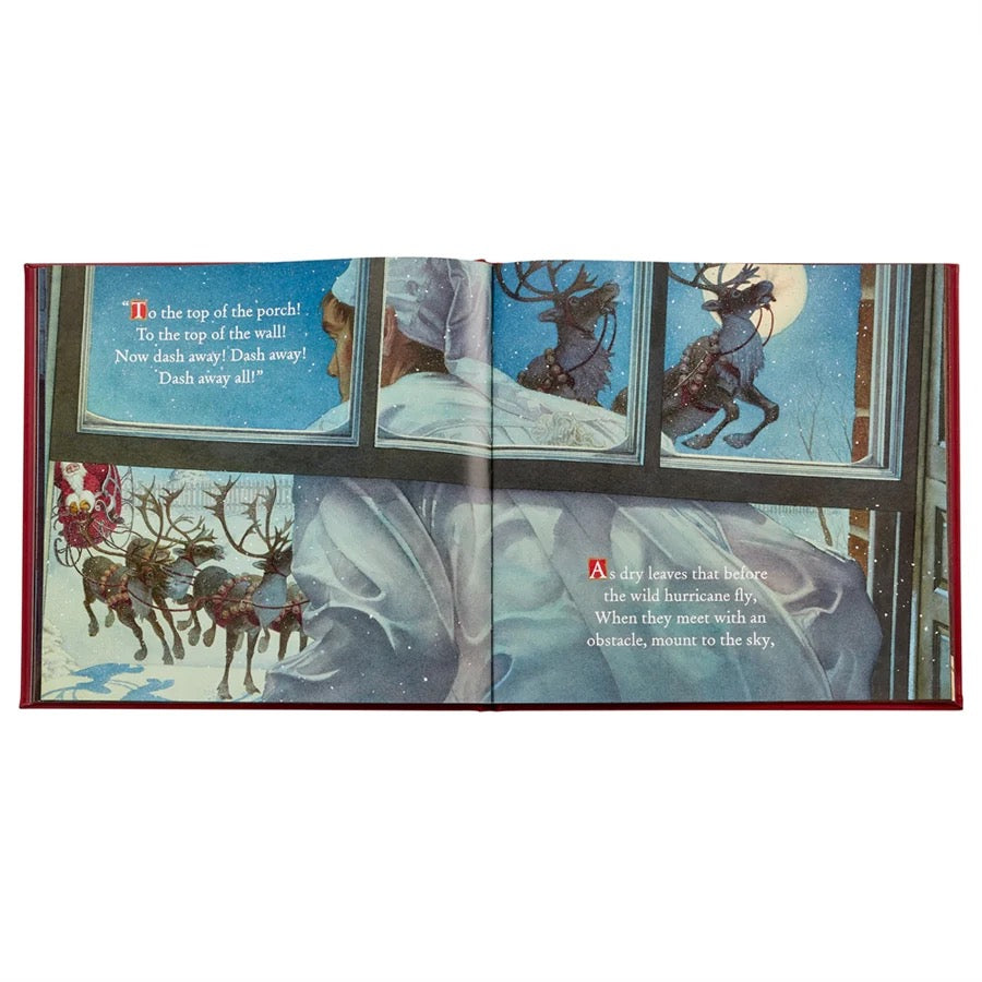 Night Before Christmas Leather Book