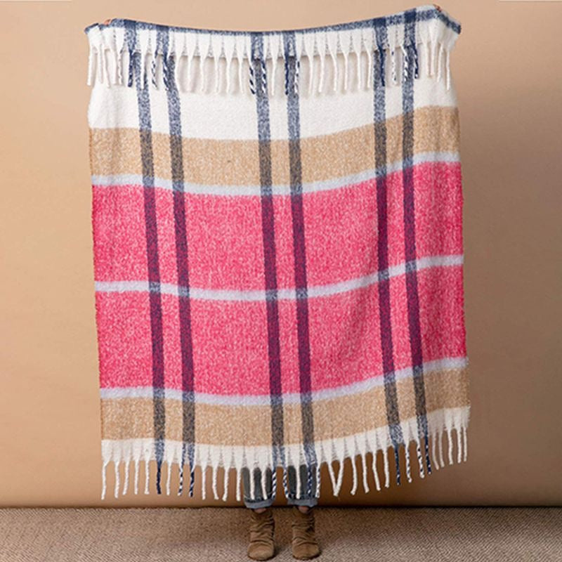 Pink Tan Cuddle Throw