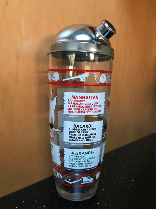 Vintage Sports Cocktail Shaker